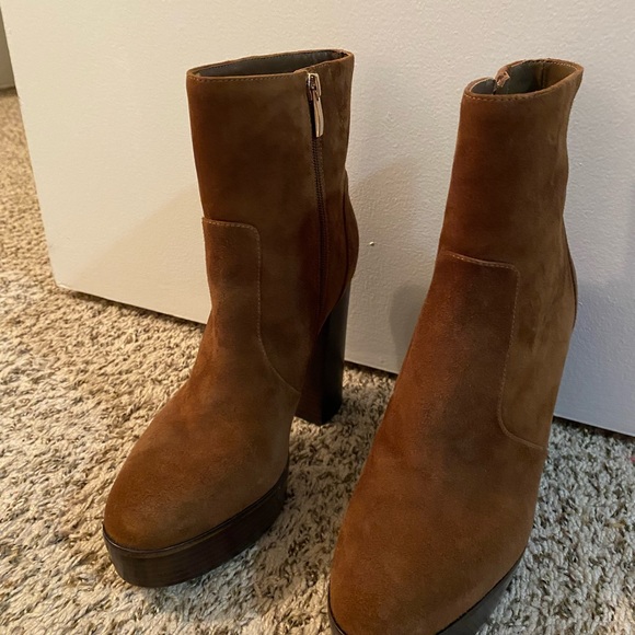 PAIGE Maren boots in Cocoa Suede Size 9 - Picture 3 of 8